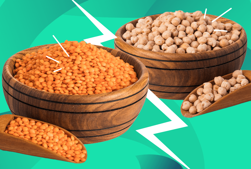 Chickpeas vs lentils