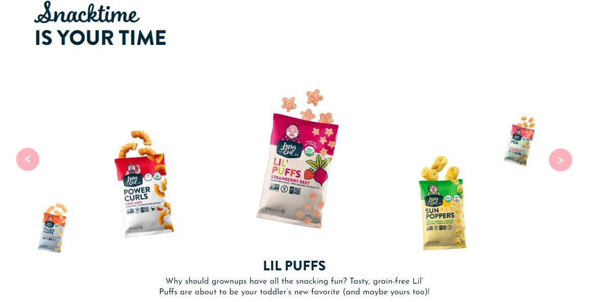 lesser evil snacks