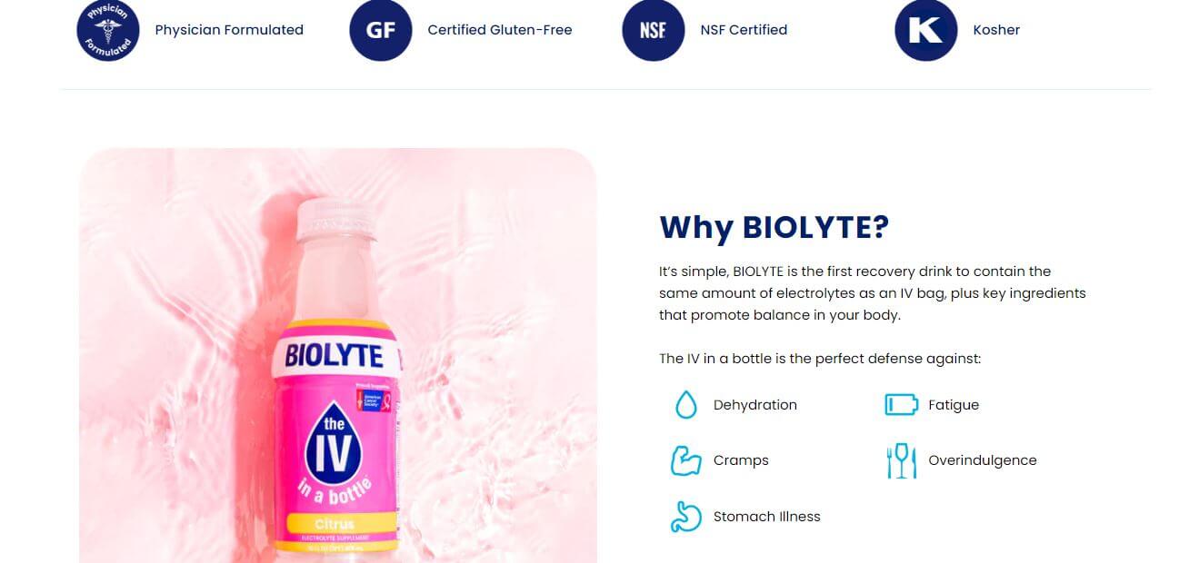 Biolyte website