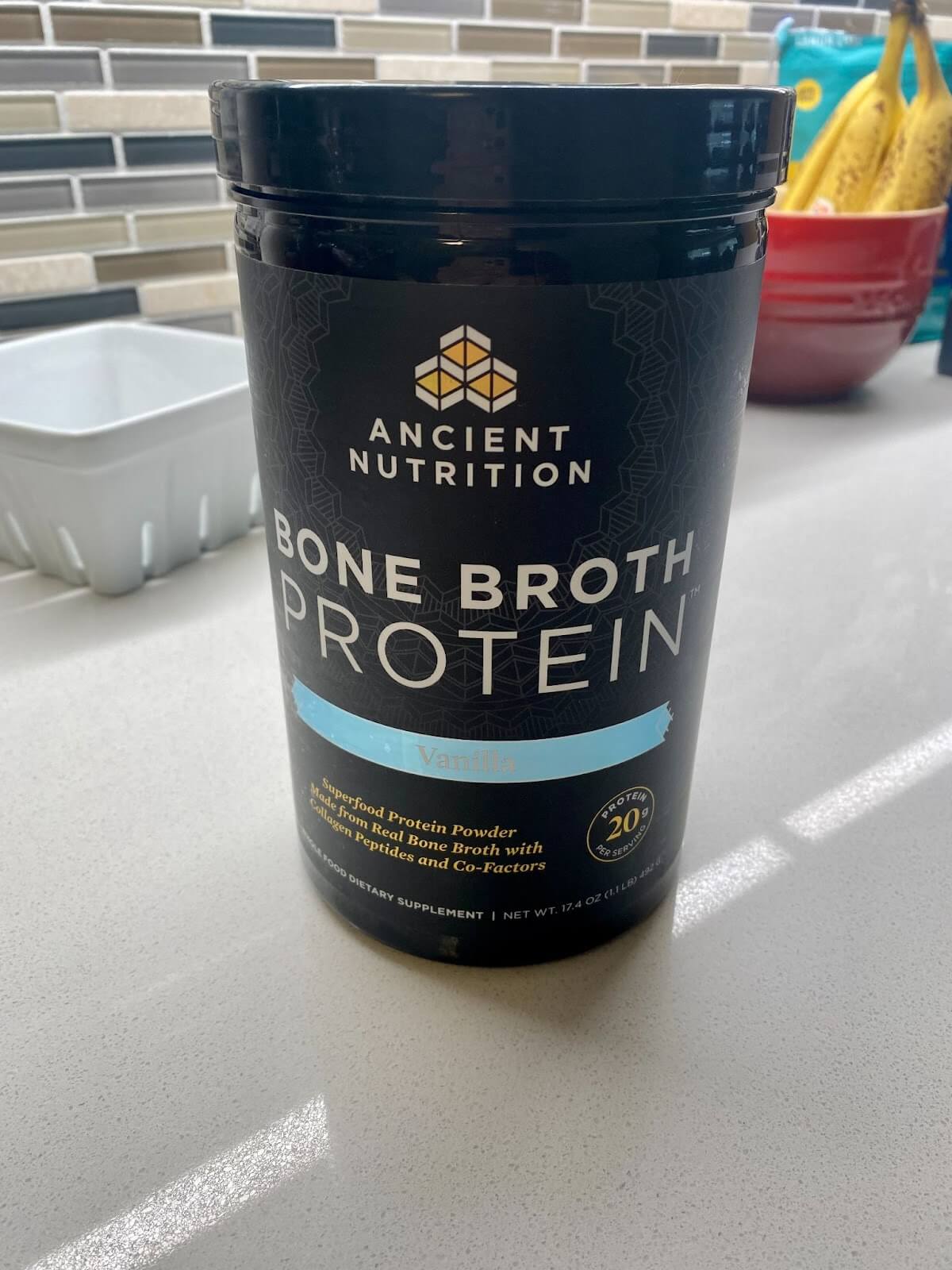 TNI trying the ancient nutrition vanilla bone both protein