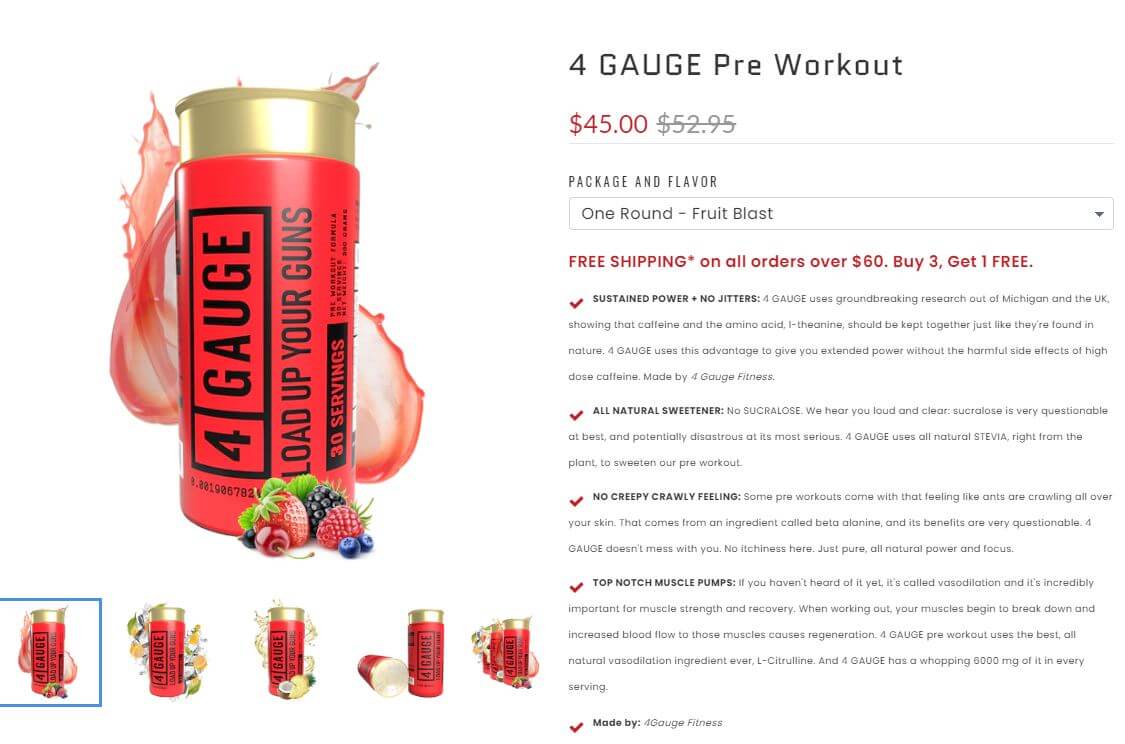 4 gauge product page