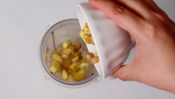 ginger shots add chopped ginger to blender