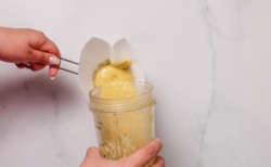 ginger shots strain the liquid through fine-mesh strainer