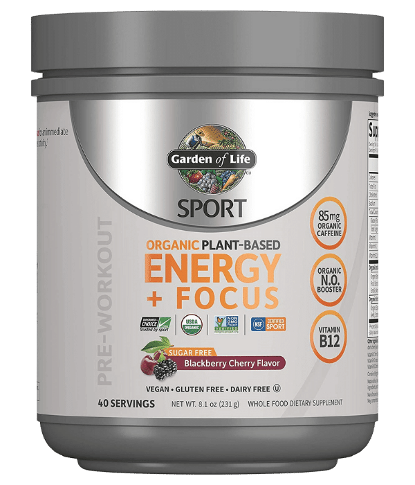 Garden of Life Sport Organic Plant-Based Energy + Focus