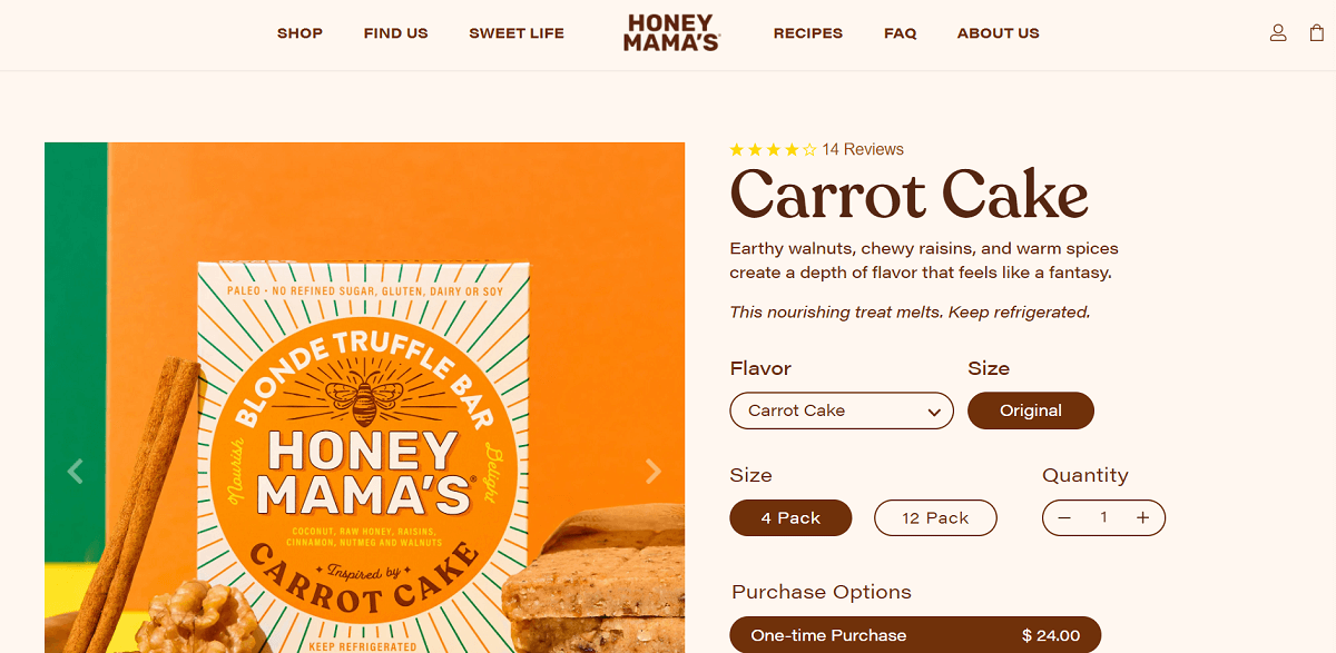 Honey Mama's Carrot Cake