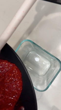 transfer to sealed container