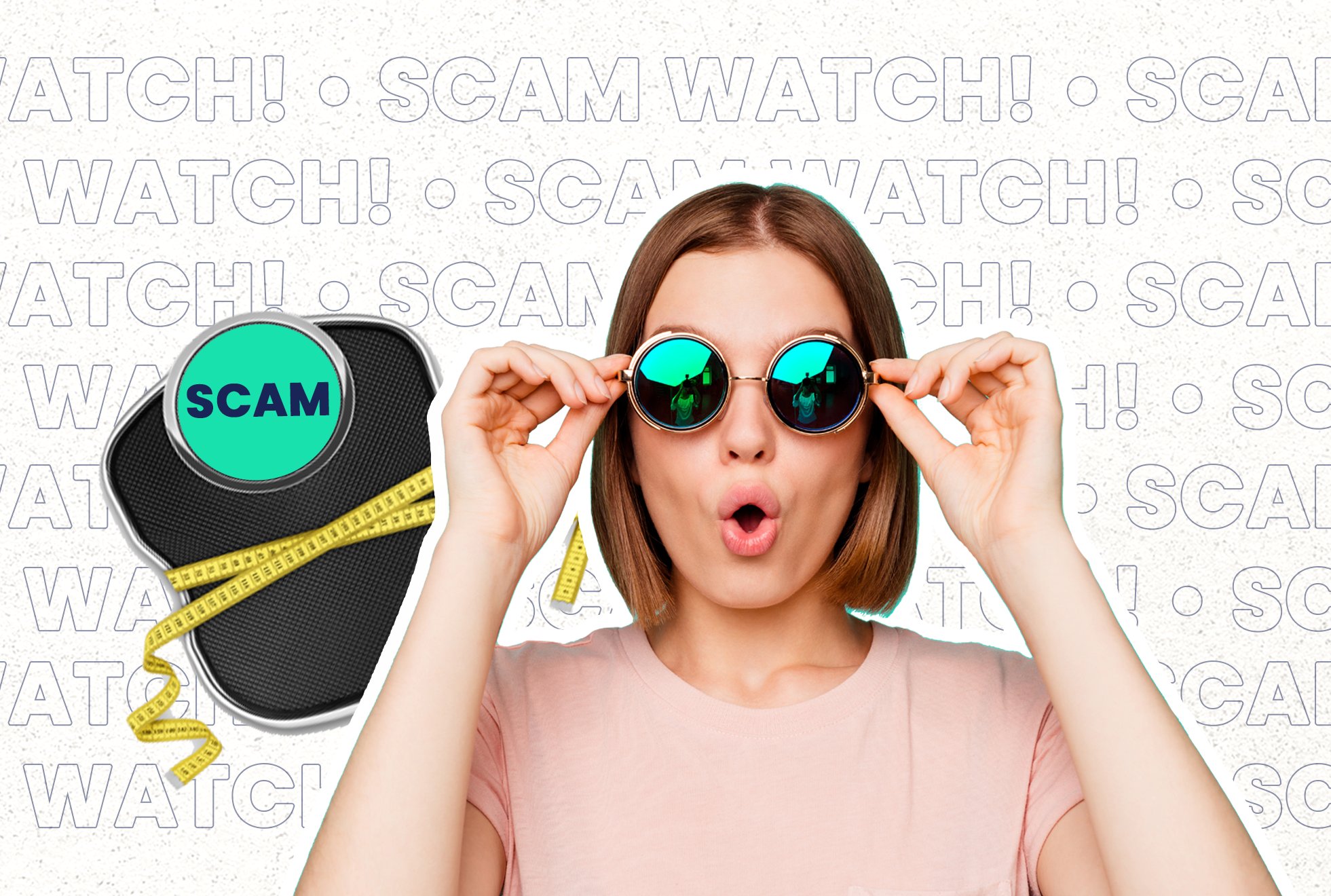 blue sunglasses weight loss scam