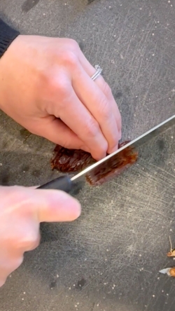 chop dates thinly