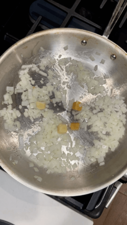 add garlic cubes