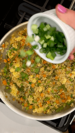 add green onions