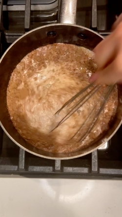 add ingredients and whisk