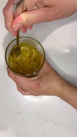 Combine all ingredients for dressing in a small dish