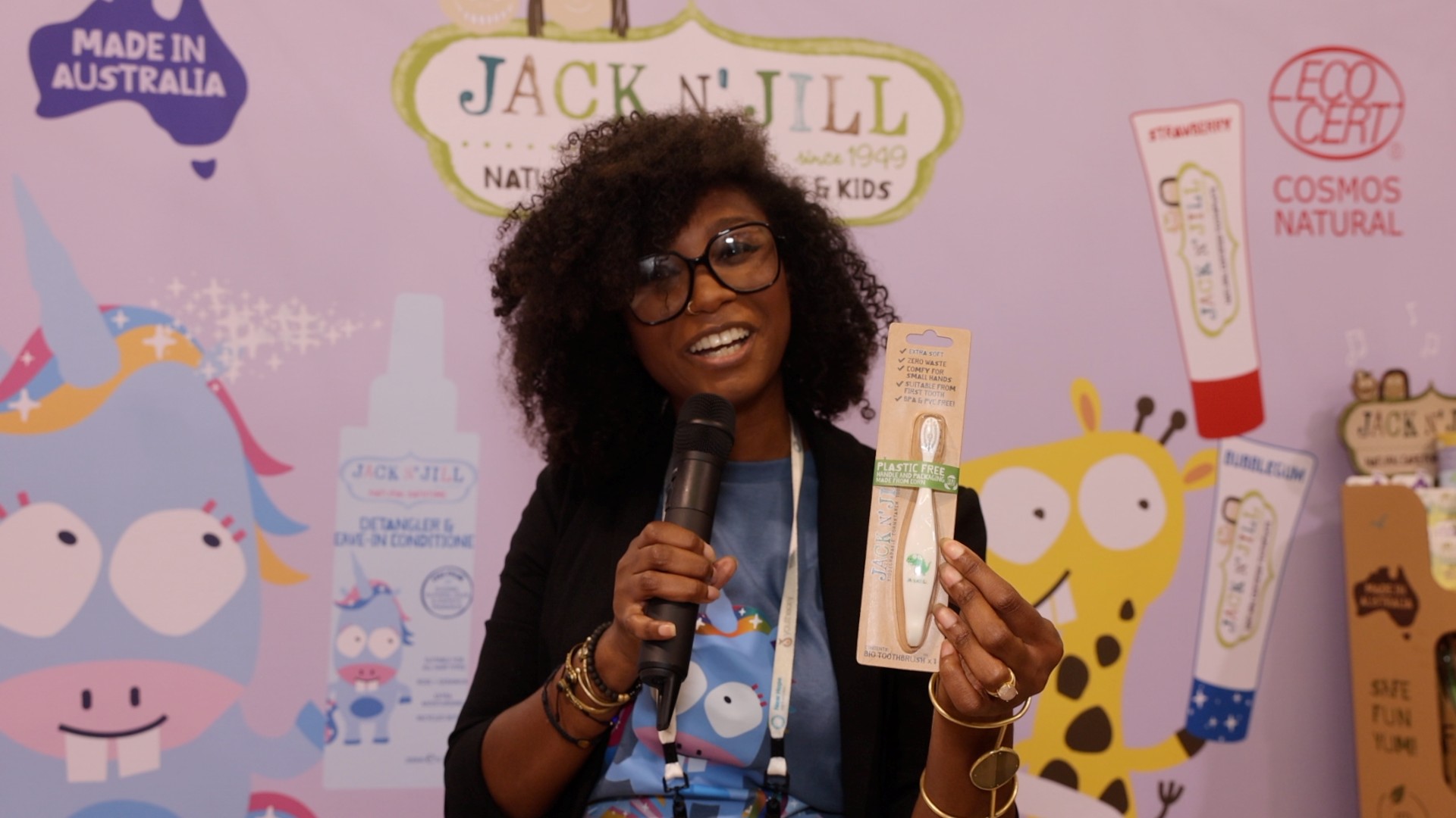Jack N Jill booth at expo west 2023