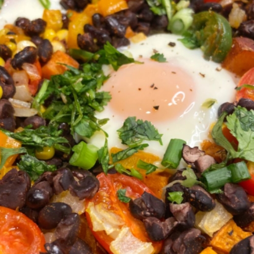 Southwestern Egg Hash