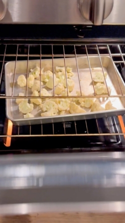 Place baking sheet in the oven until browned (about 45 minutes)