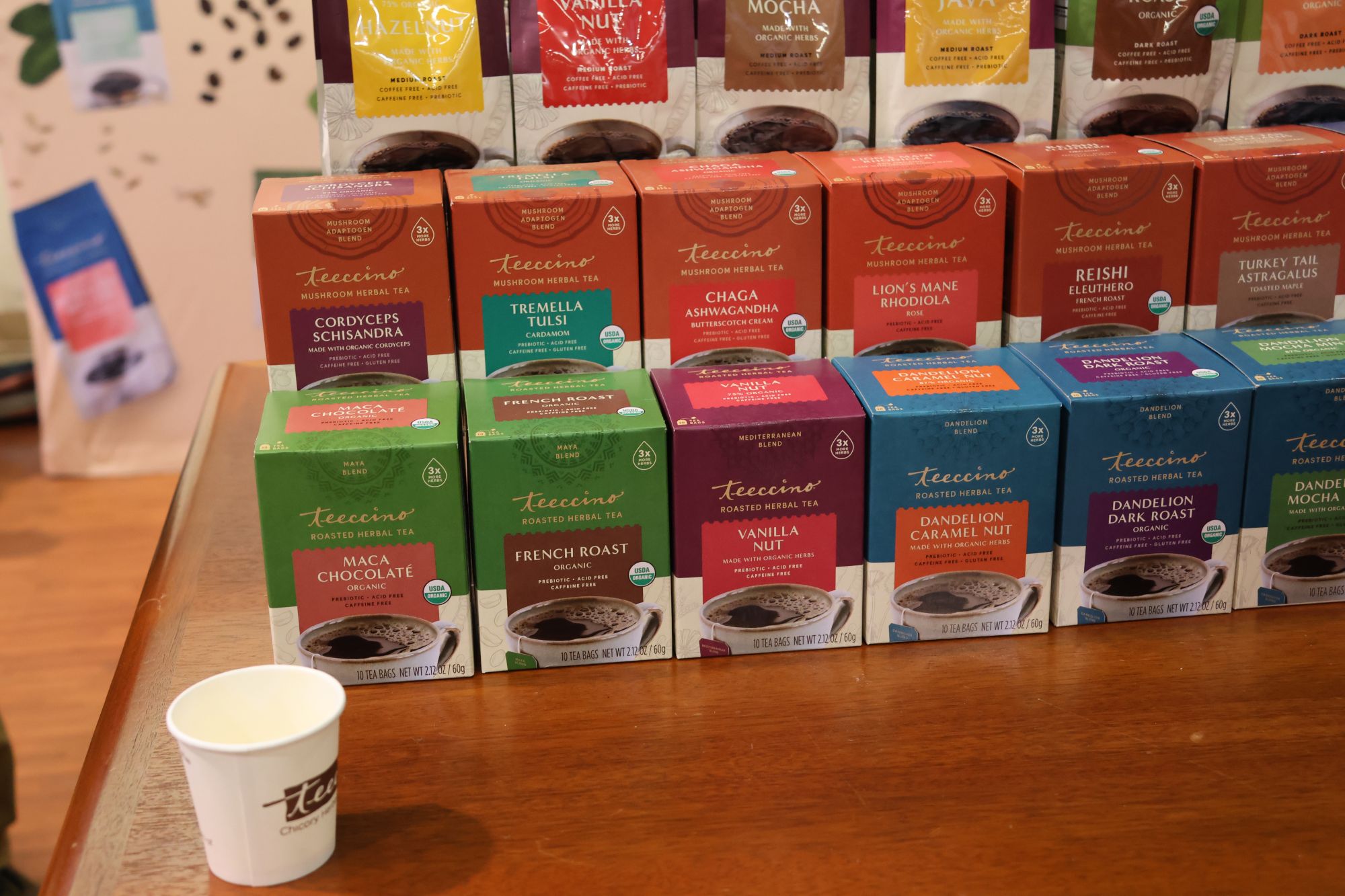 Teeccino booth at expo west 2023
