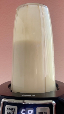 Blend on high and stop to scrape the sides until smooth if necessary.