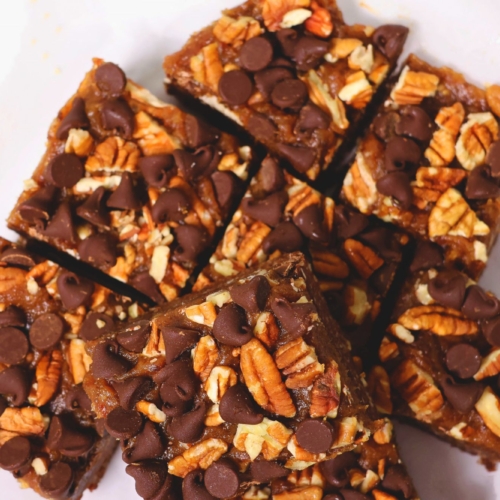 no bake vegan turtle brownies