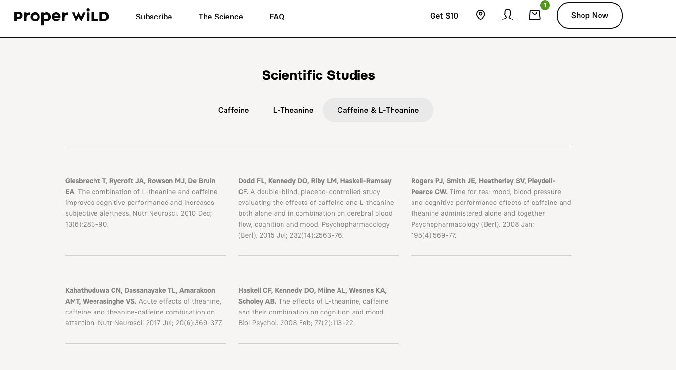 Proper Wild - Website Experience