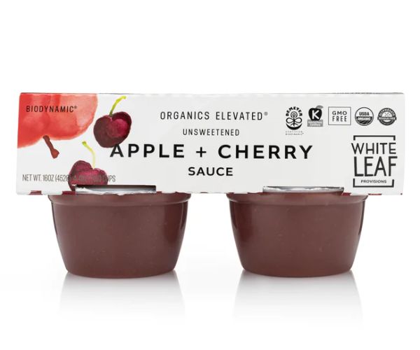 Apple + Cherry Applesauce