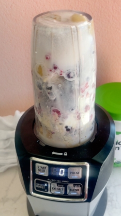Place all ingredients in a high-speed blender.