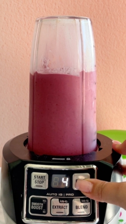 Blend on high and stop to scrape the sides until smooth if necessary.