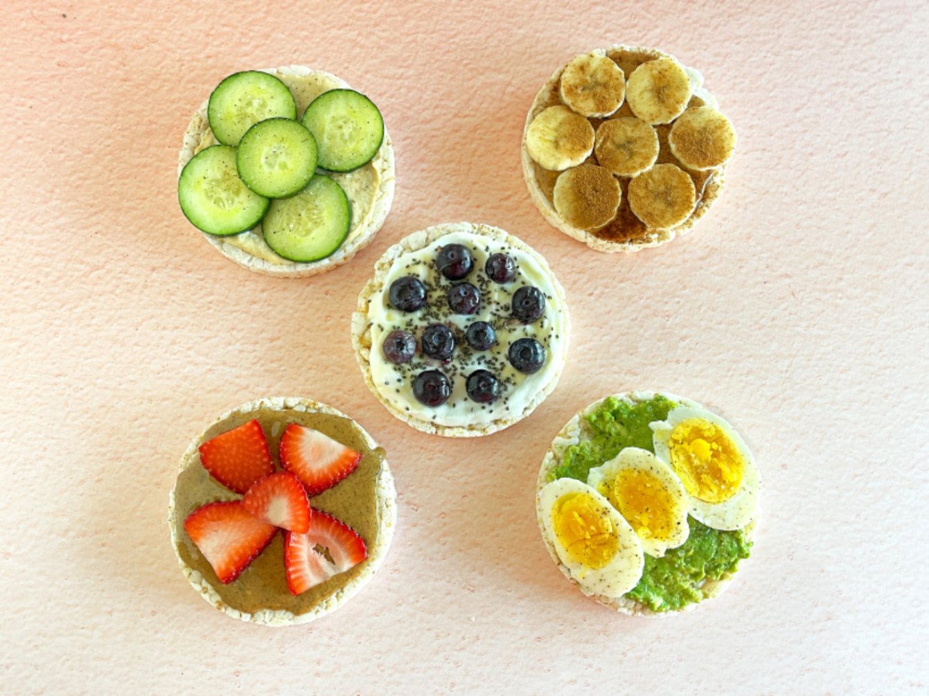 Healthy Rice Cake Snacks - 5 Ways