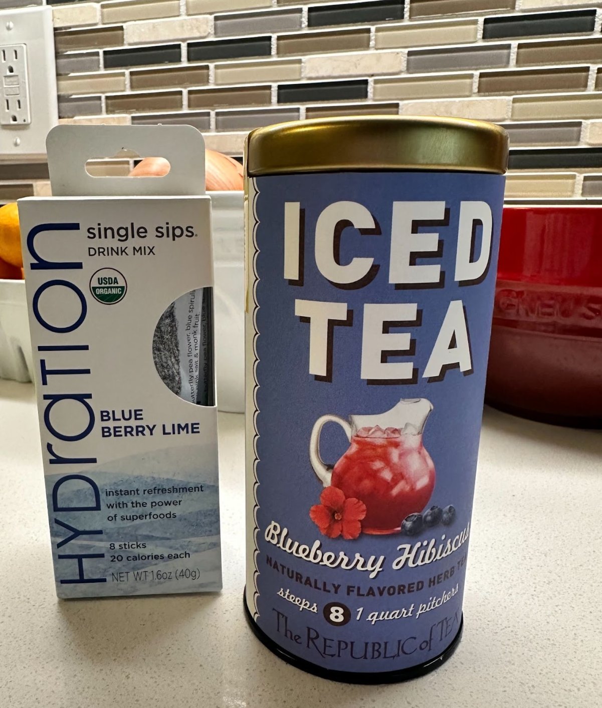 Hydration Blueberry lime and Blueberry Hibiscus