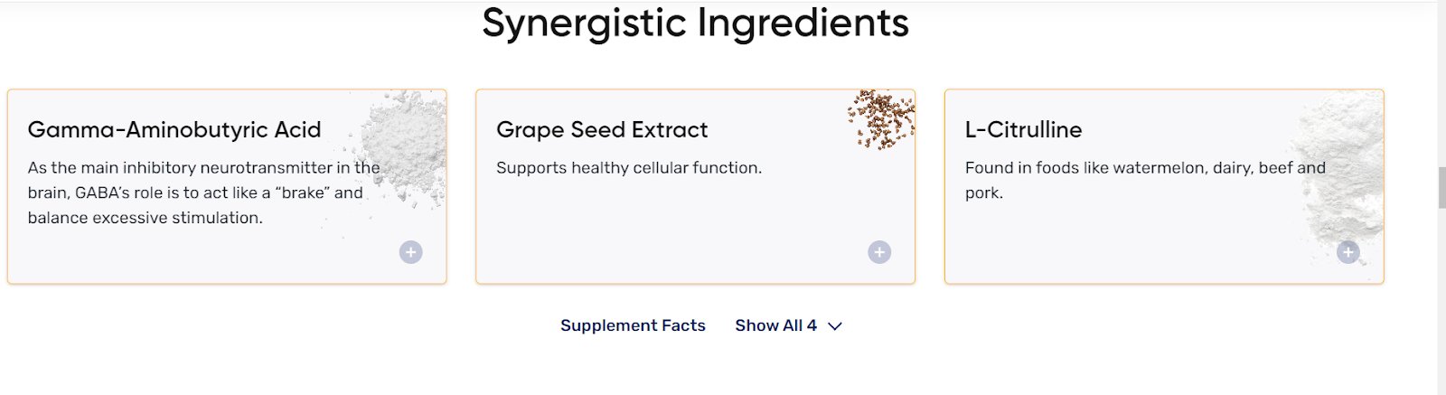 Synergistic Ingredients