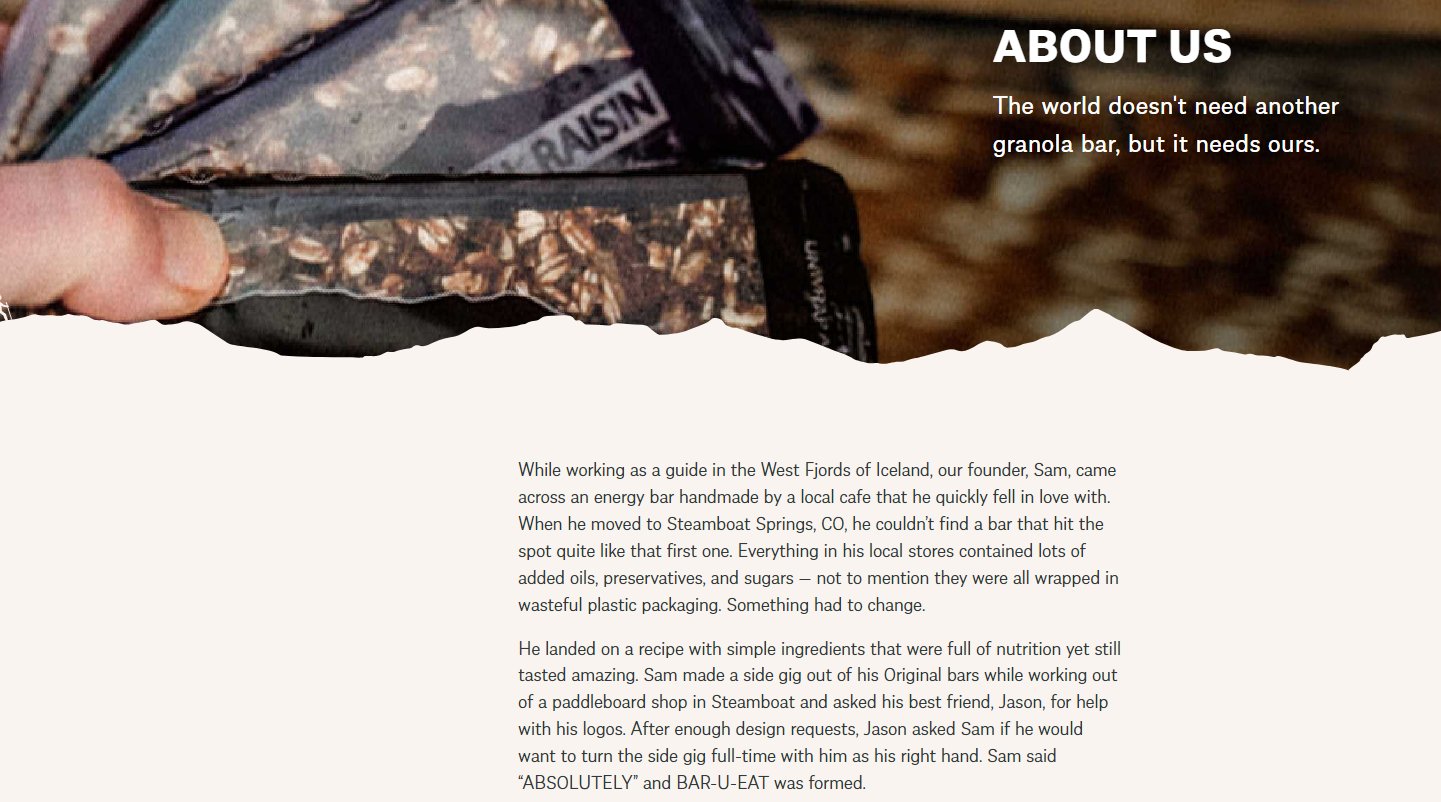BAR U EAT - About Us