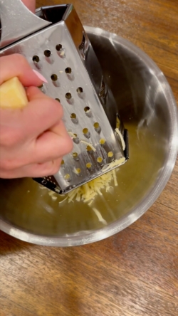 shredding cheese