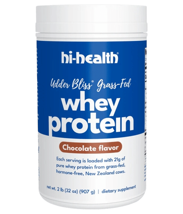 Best Overall Hi-Health Udder Bliss Grass Fed Whey Protein