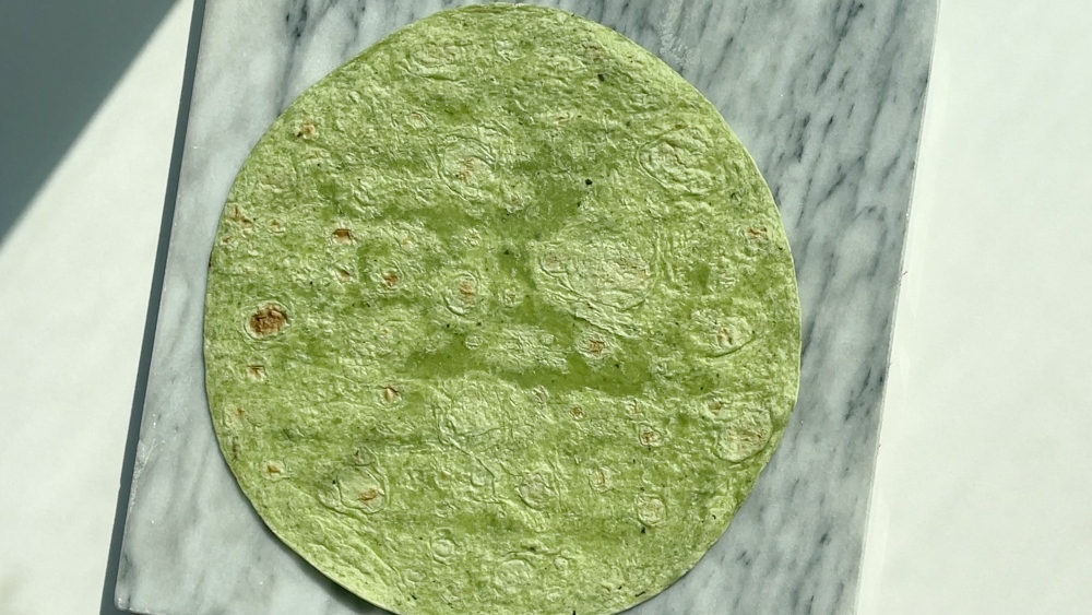 garden spinach-herb tortilla 