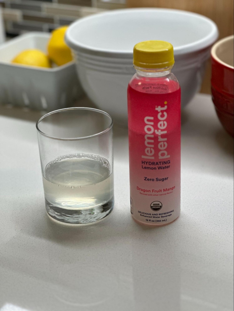 lemon perfect drink in a clear glass