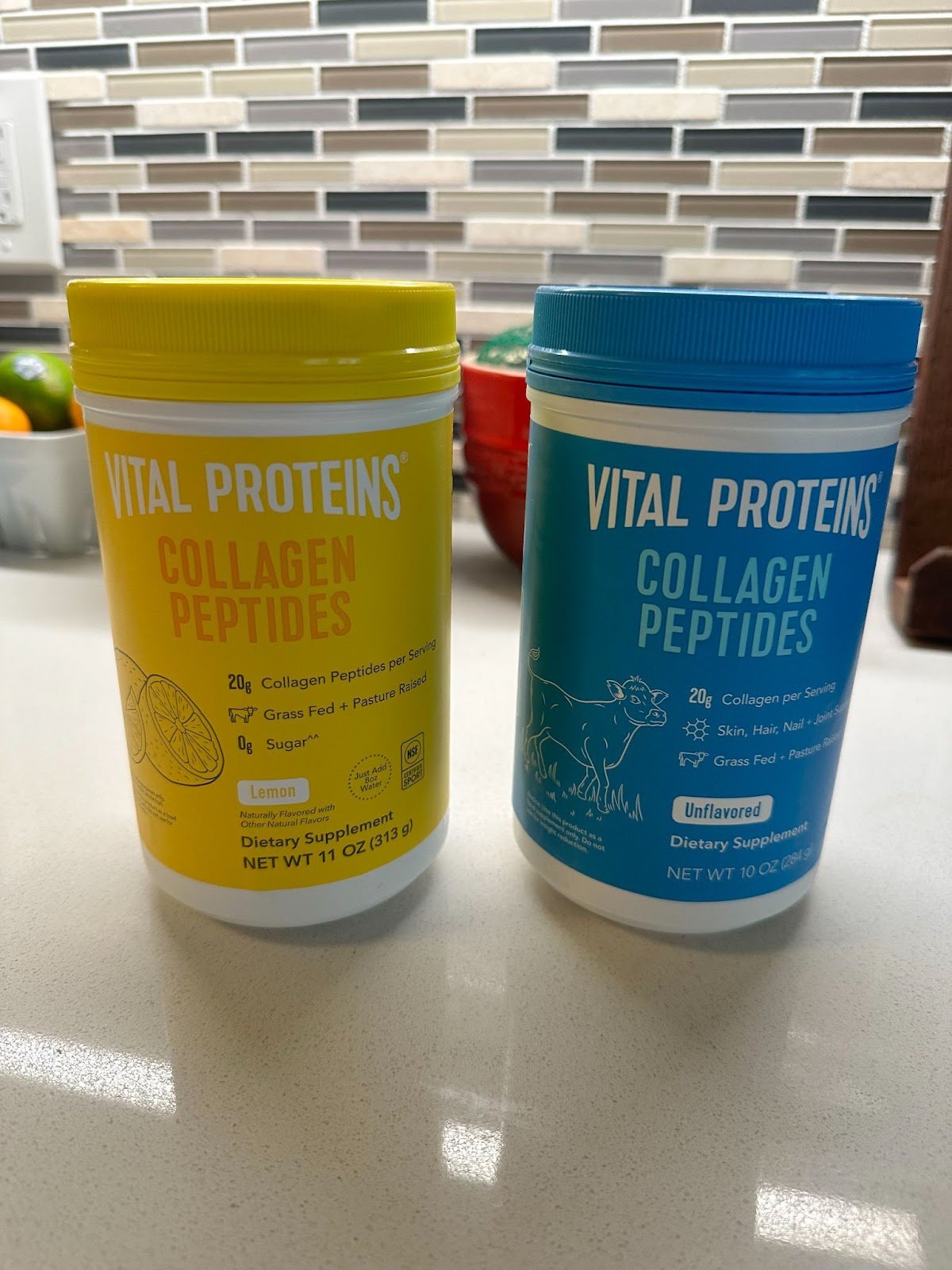 Unflavored Collagen PeptidesLemon Collagen Peptides