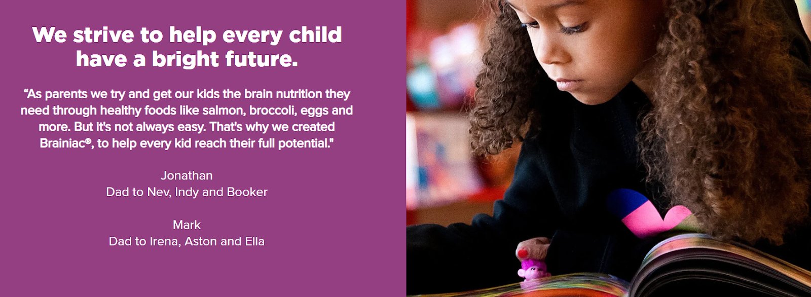 Brainiac also partners with Healthy America