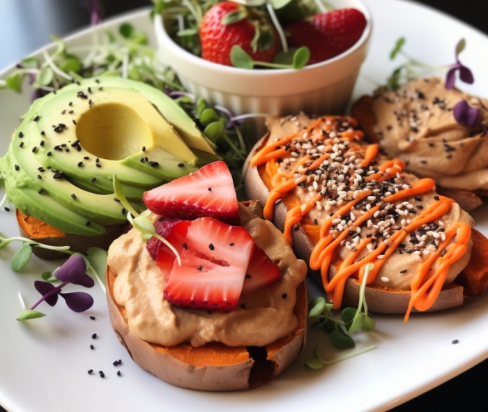 sweet potato toast trio 