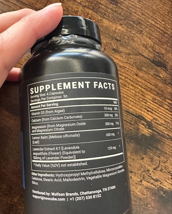 noocube sleep upgrade supplement facts