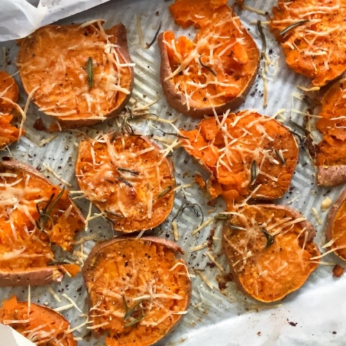 Smashed Sweet Potatoes