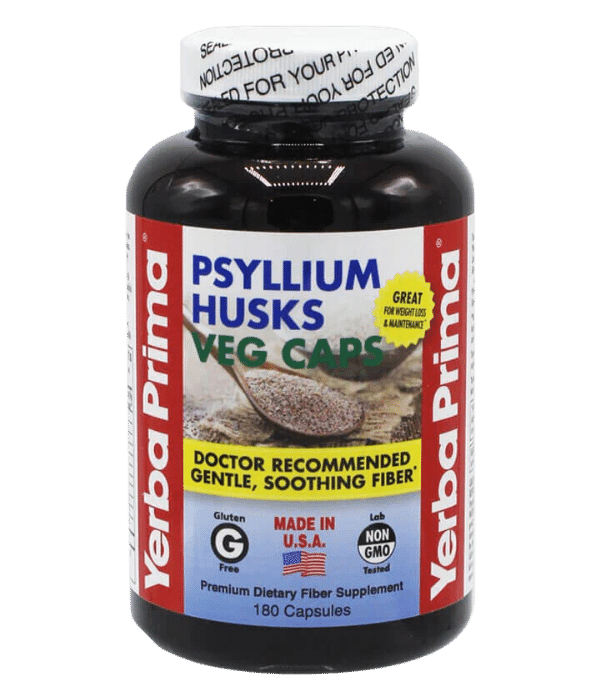 Yerba Prima Psyllium Husks Veg Caps