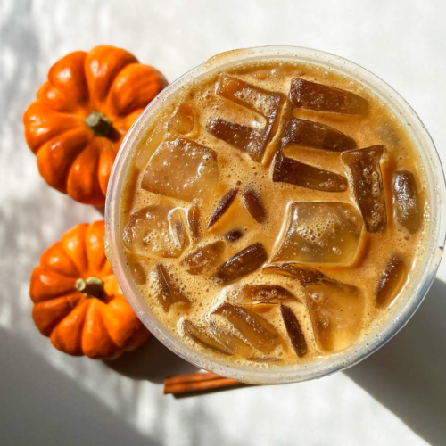Healthy Pumpkin Spice Ice Latte