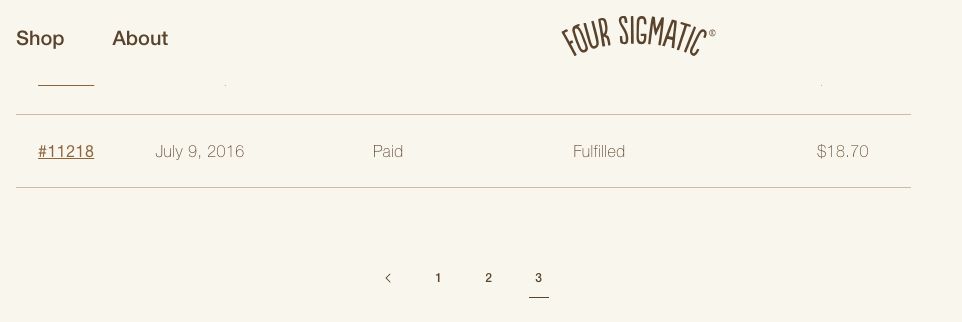 Cambria’s first Four Sigmatic order—July 2016! (with dozens more since then)