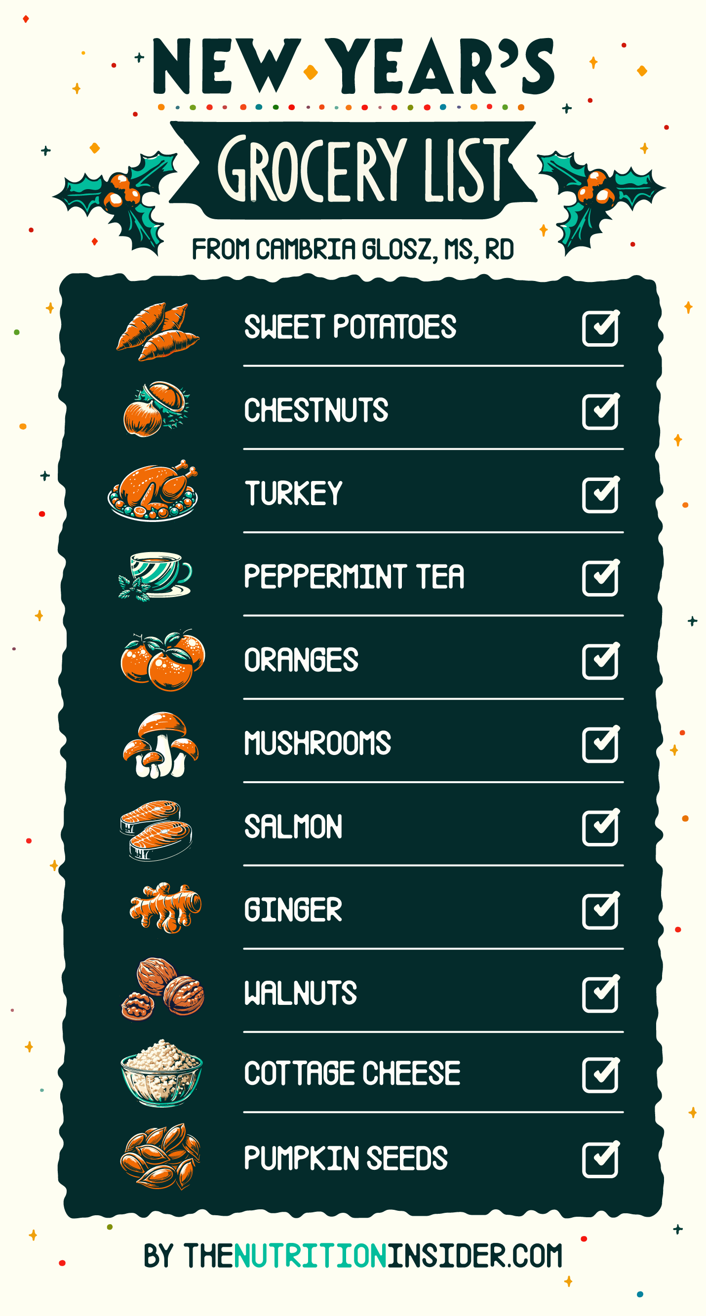 Our New Year's Grocery List For a Healthier Body and Brain From a Registered Dietitian