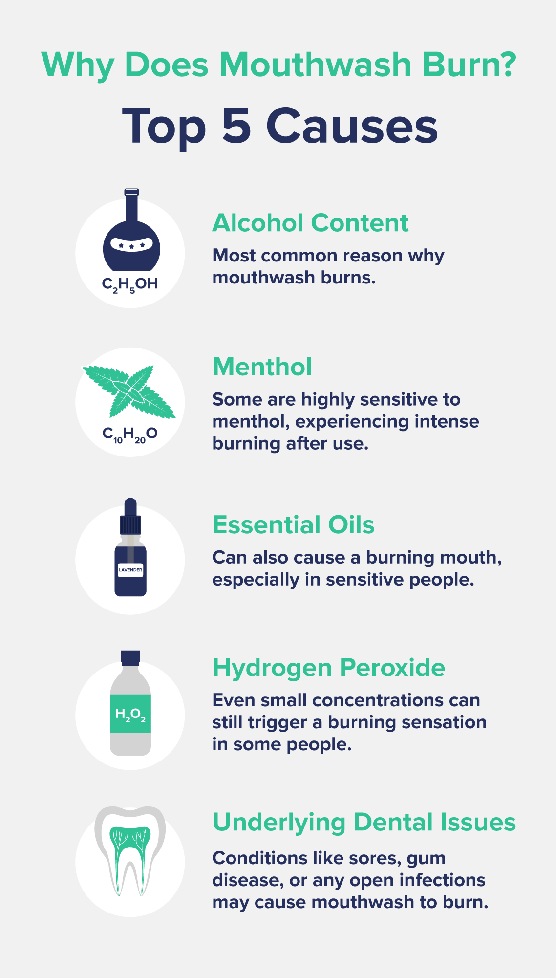 Why Does Mouthwash Burn? 5 Top Causes