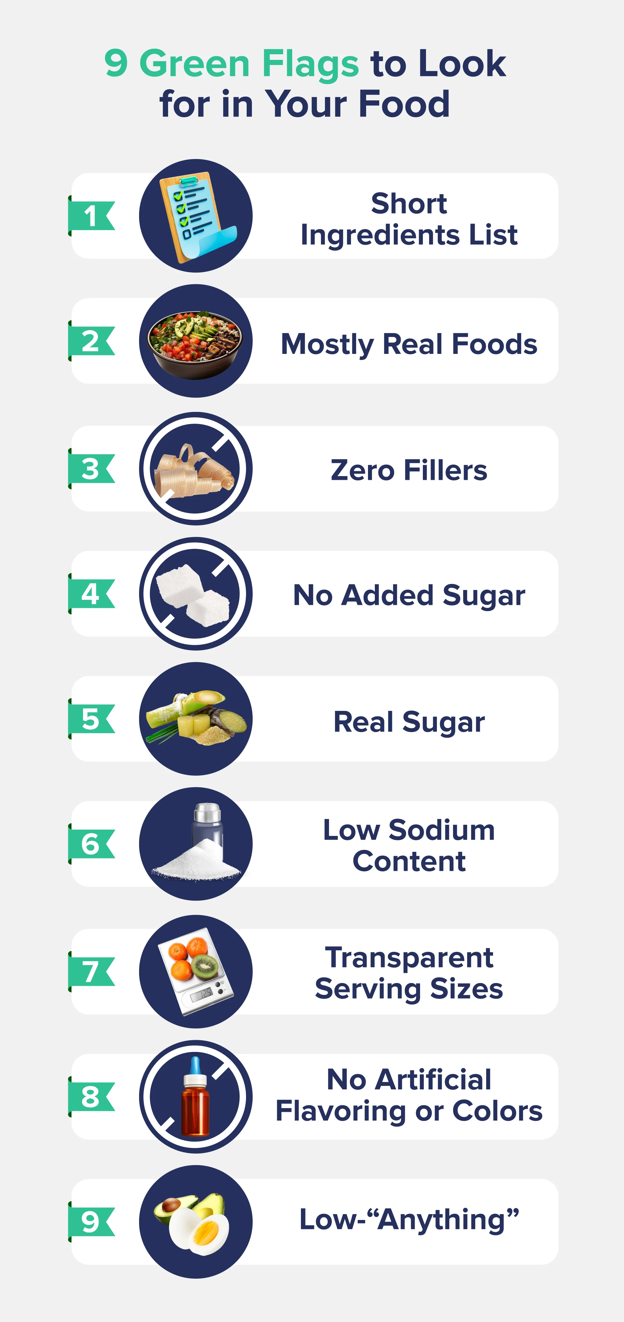 9 Green Flags to Look for in Your Food