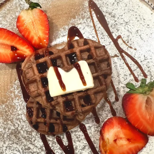 Valentine's Toddler Friendly Waffles