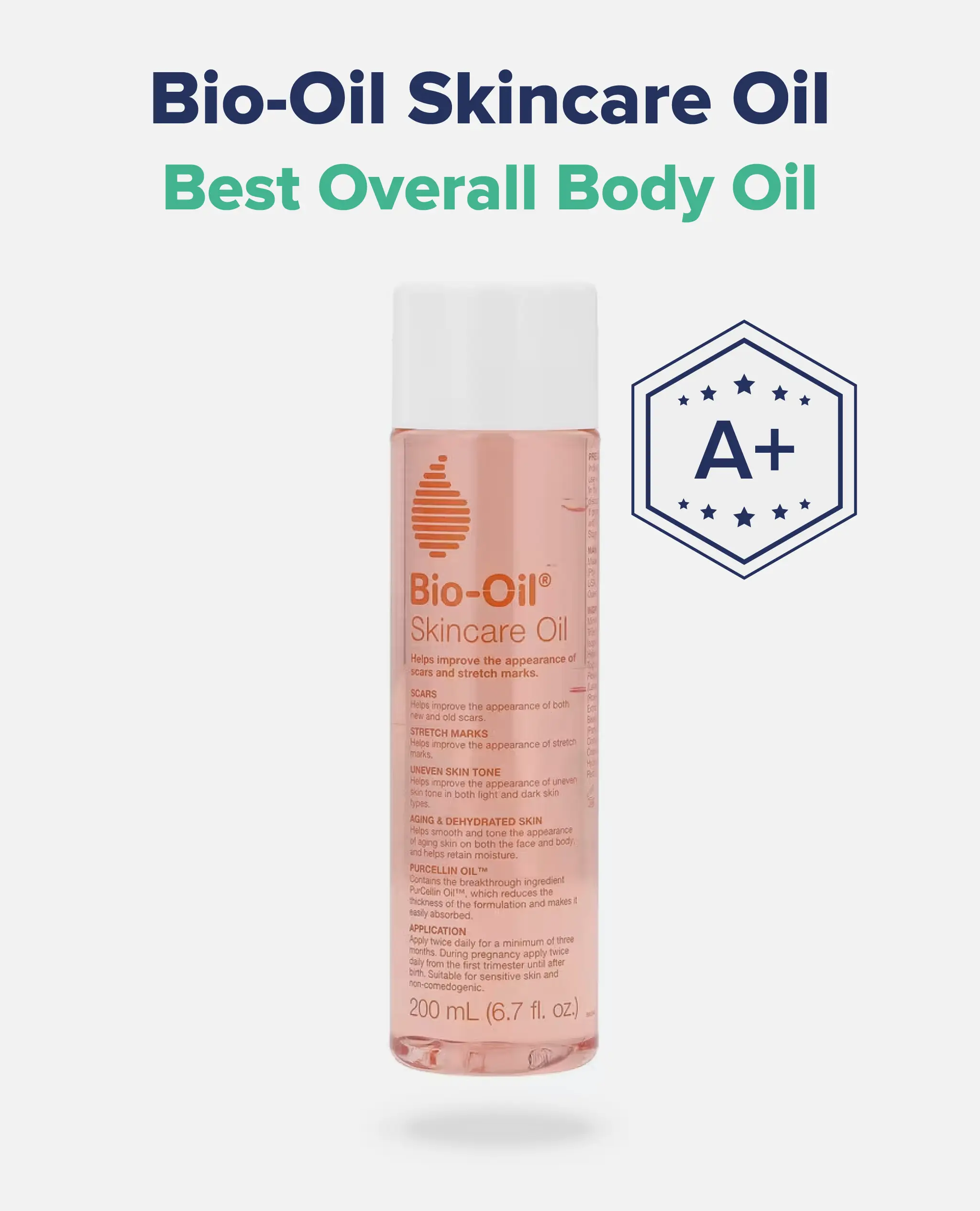 Best Overall Body Oil: Bio-Oil Skincare Oil (A+)