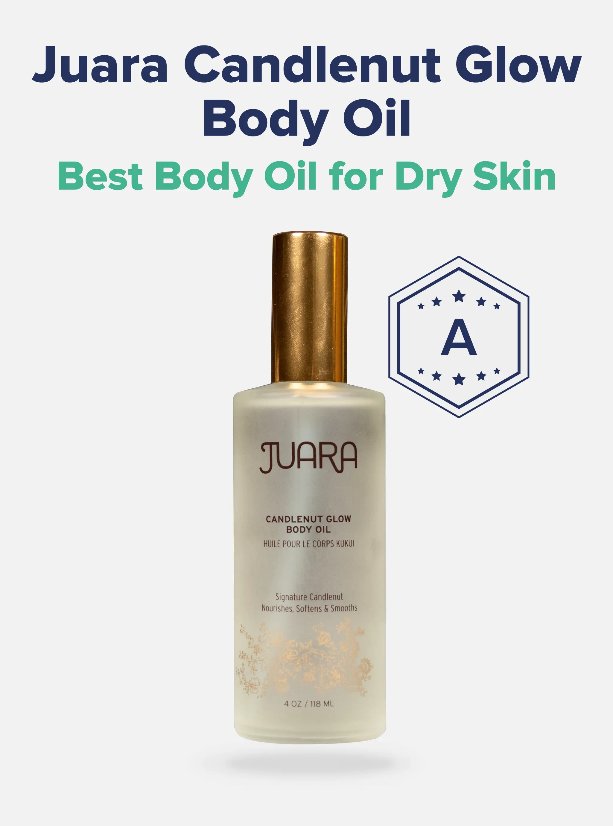 Best Body Oil for Dry Skin: Juara Candlenut Glow Body Oil (A+)