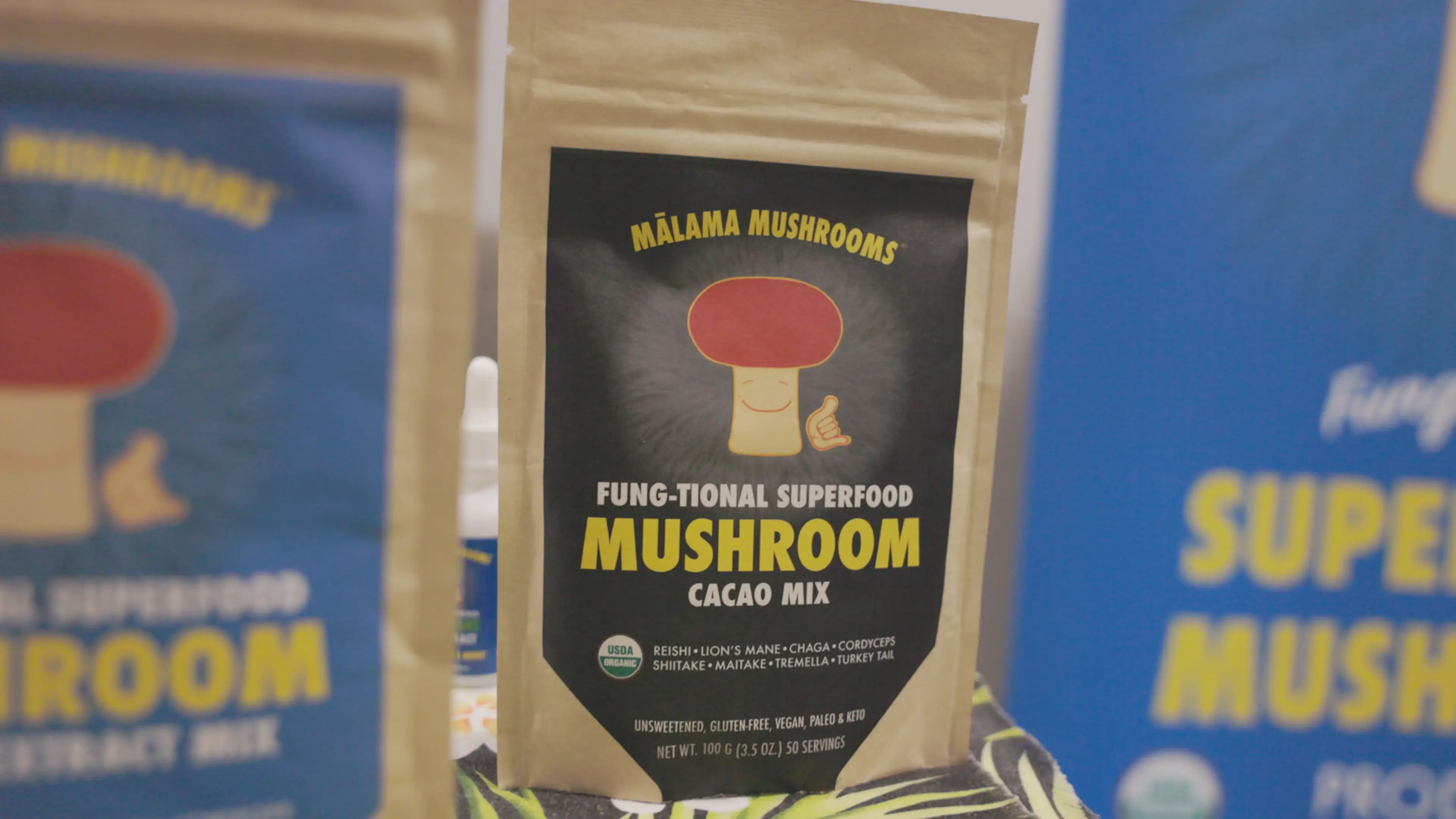 picture of malama mushroom and cacao mix